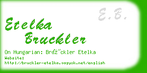 etelka bruckler business card
